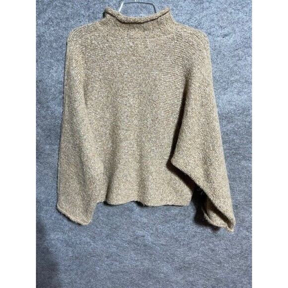 William Rast Sweater Womens S Turtleneck Knit Wool Blend Pullover Dolman Brown - Picture 2 of 7